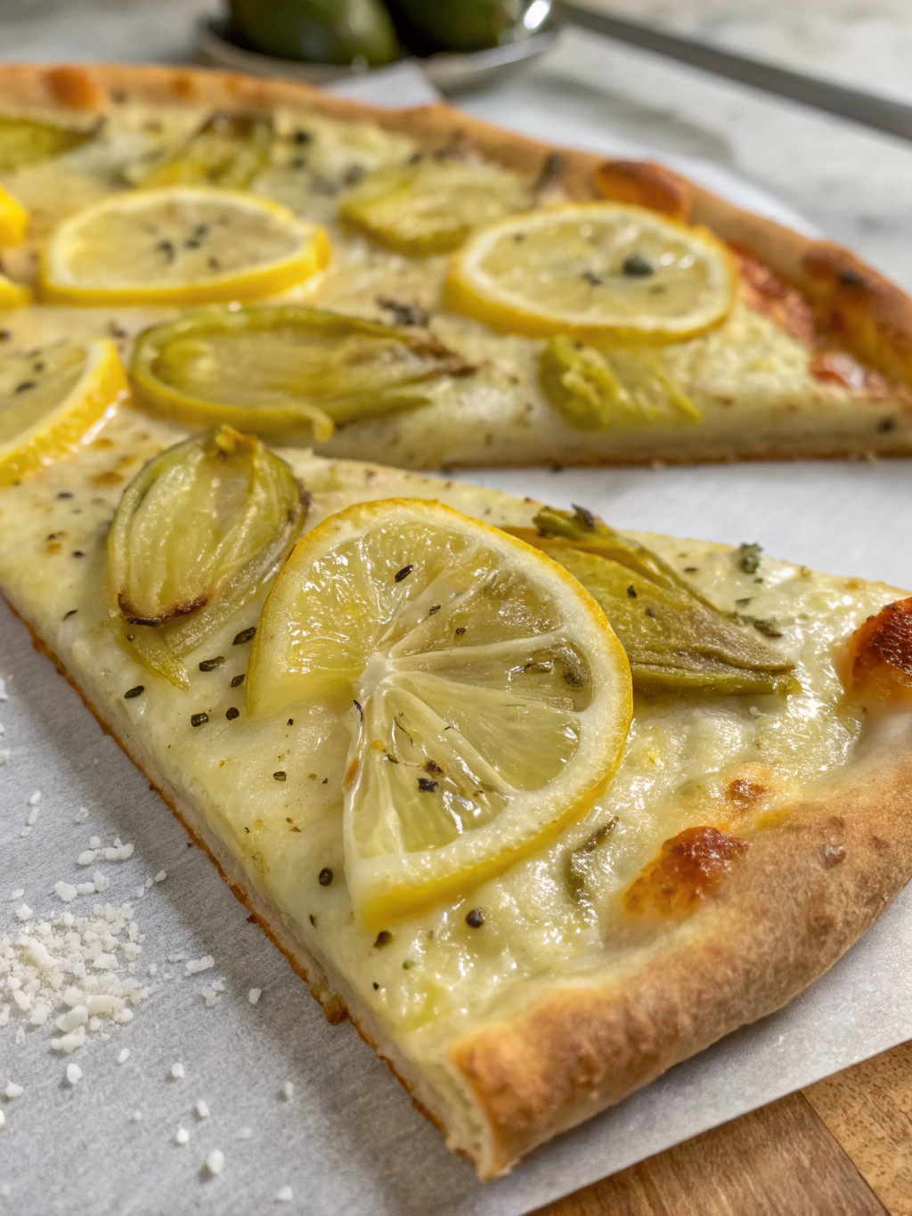 Lemon Artichoke Pizza