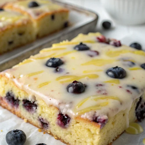 Lemon Blueberry Sheet Cake 1