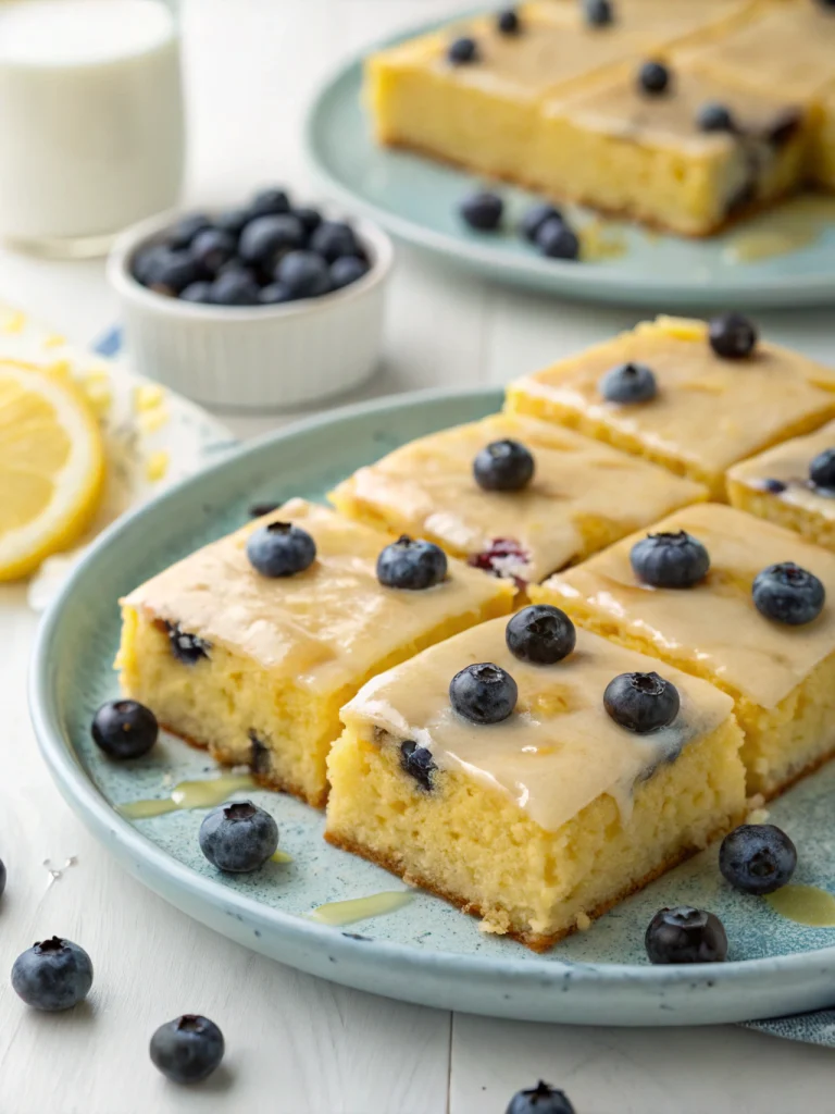 Lemon Blueberry Sheet Cake