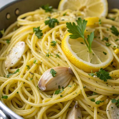 Lemon Garlic Pasta 1