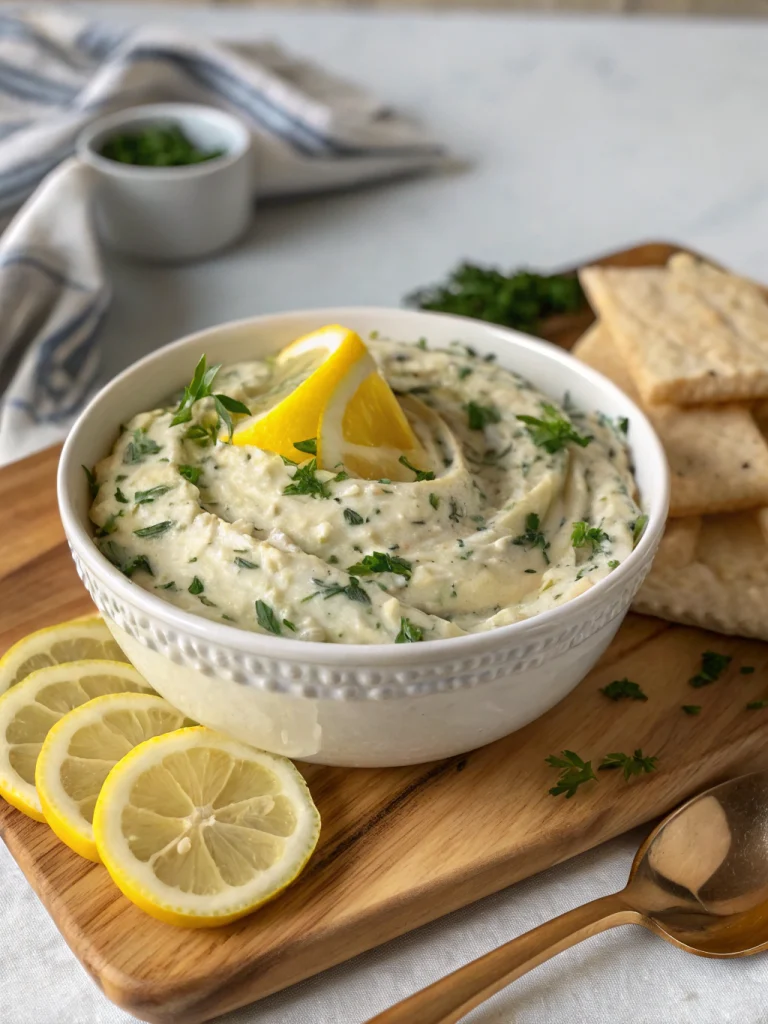 Lemon Herb White Bean Dip