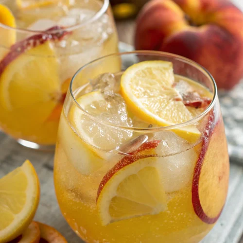 Lemon Peach Rum Cocktail 1