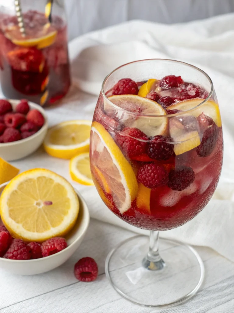 Lemon Raspberry Sangria