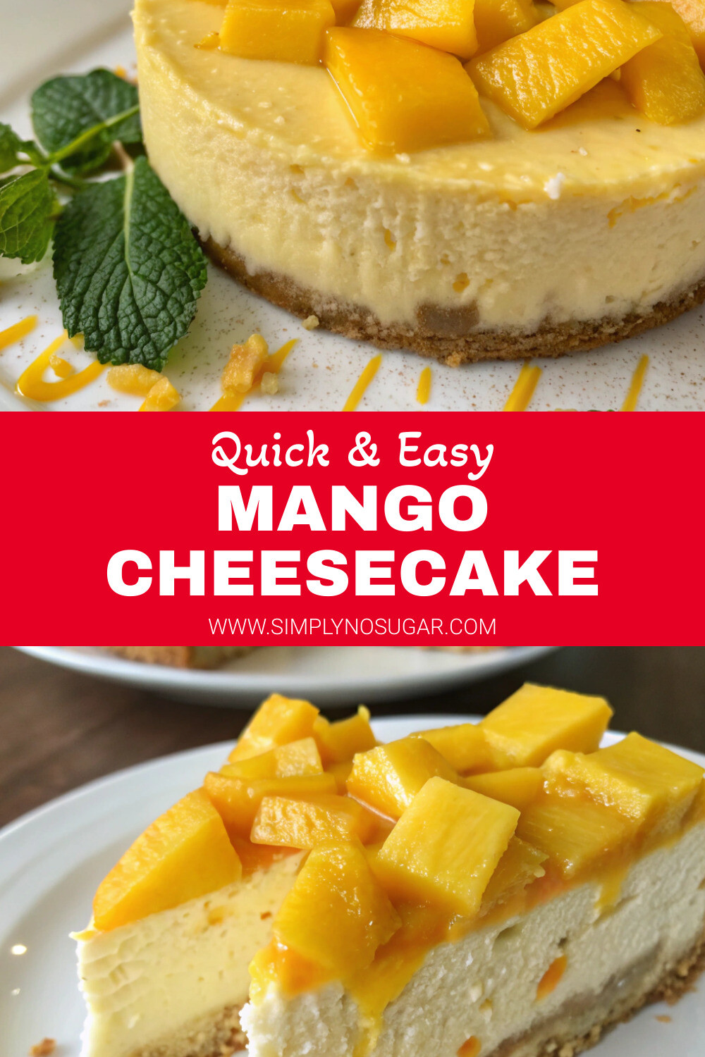 Mango Cheesecake Pinterest Image