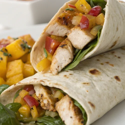 Mango Chutney Chicken Wraps 1