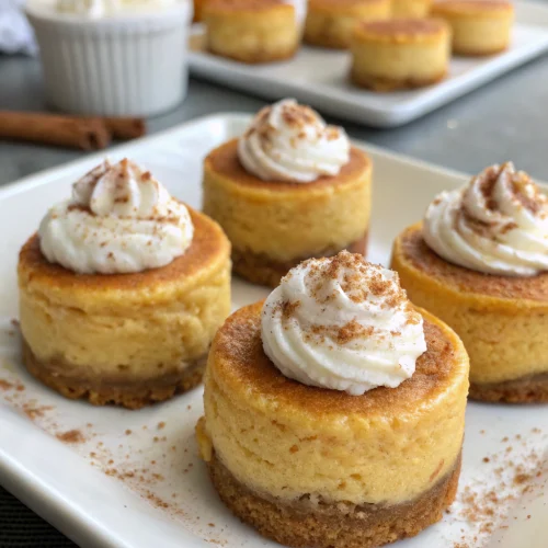 Mini Pumpkin Cheesecakes 1