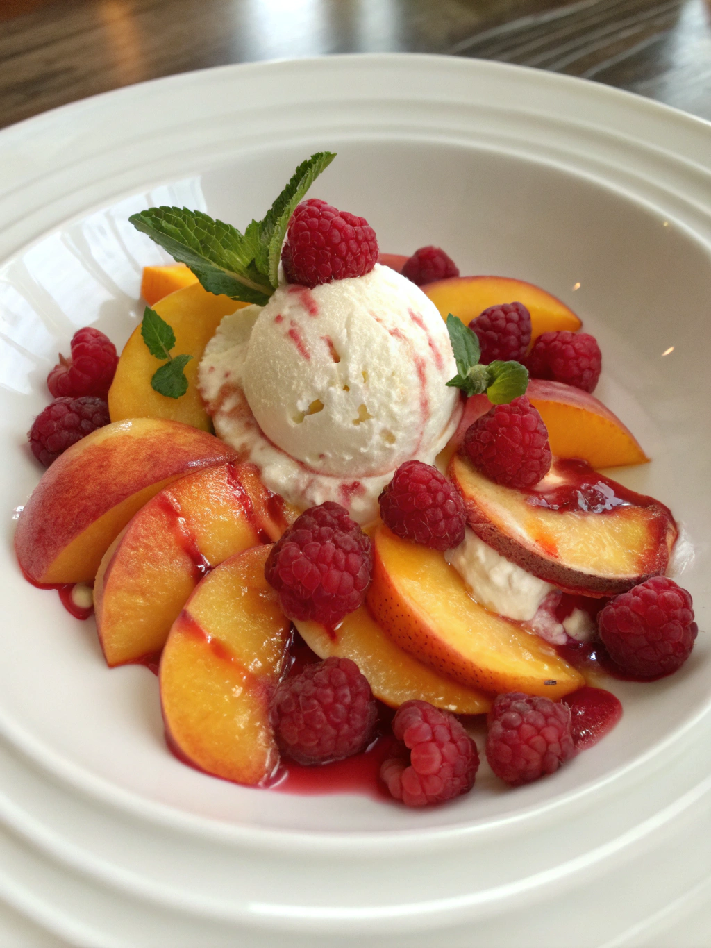 Modern Peach Melba