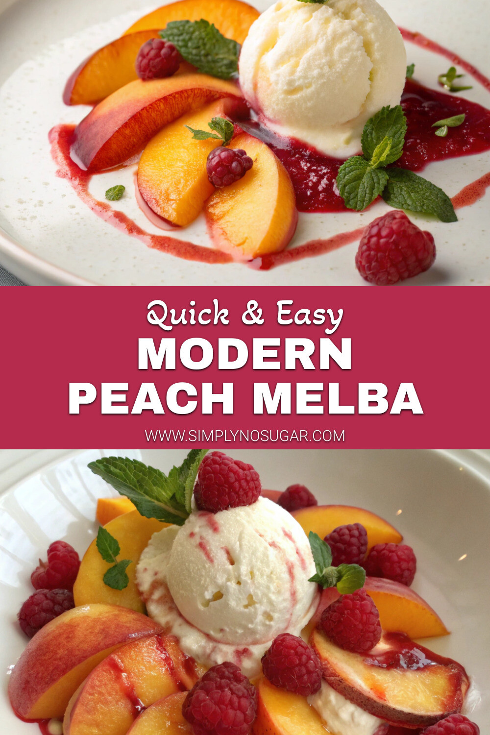 Modern Peach Melba Pinterest
