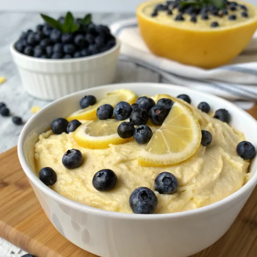 No Bake Lemon Blueberry Dessert