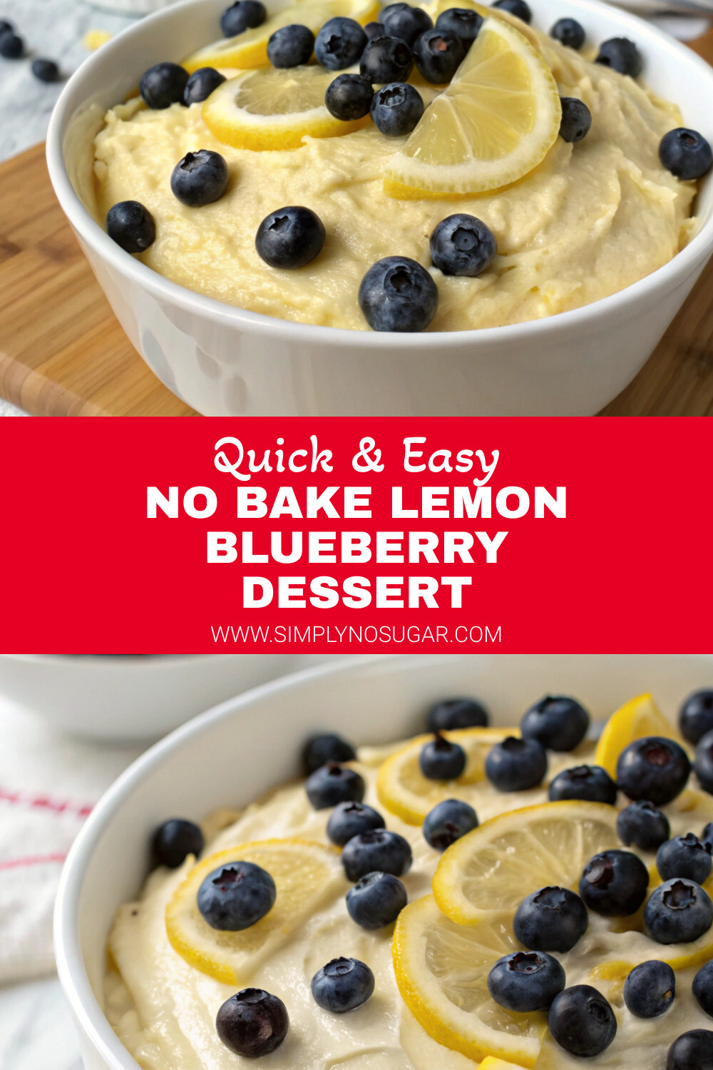 No Bake Lemon Blueberry Dessert Pinterest