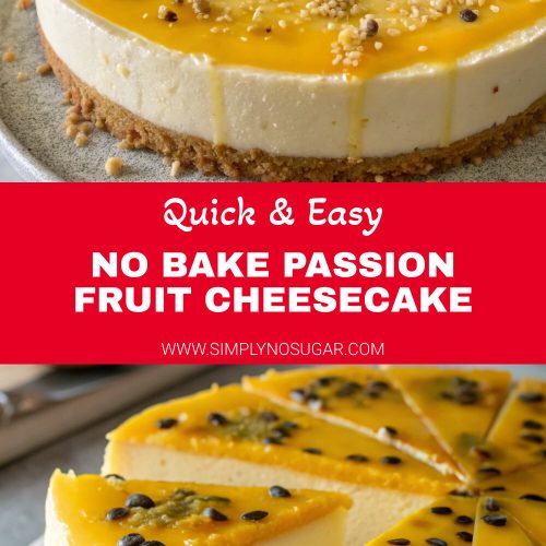 No Bake Passion Fruit Cheesecake pinterest