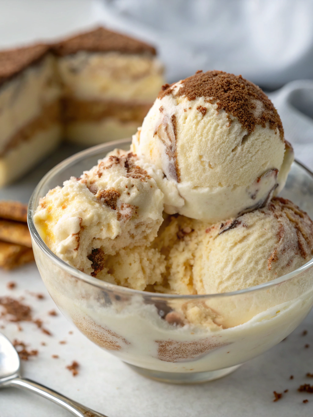 No-Churn Tiramisu Ice Cream preparation