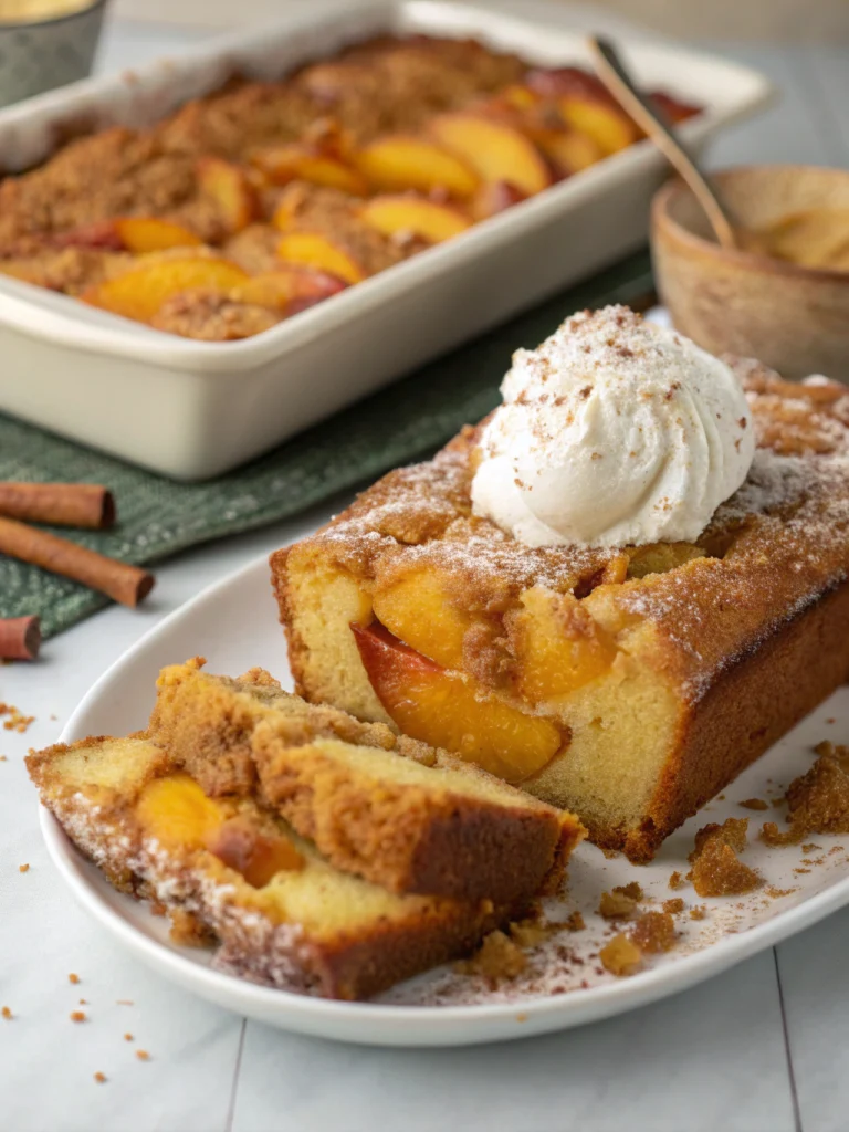 Peach Cobbler Pound Cake