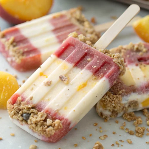 Peach Crisp Parfait Pops 1