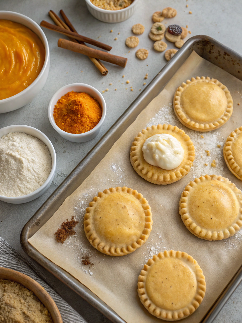 Ingredients for Pumpkin Cheesecake Hand Pies