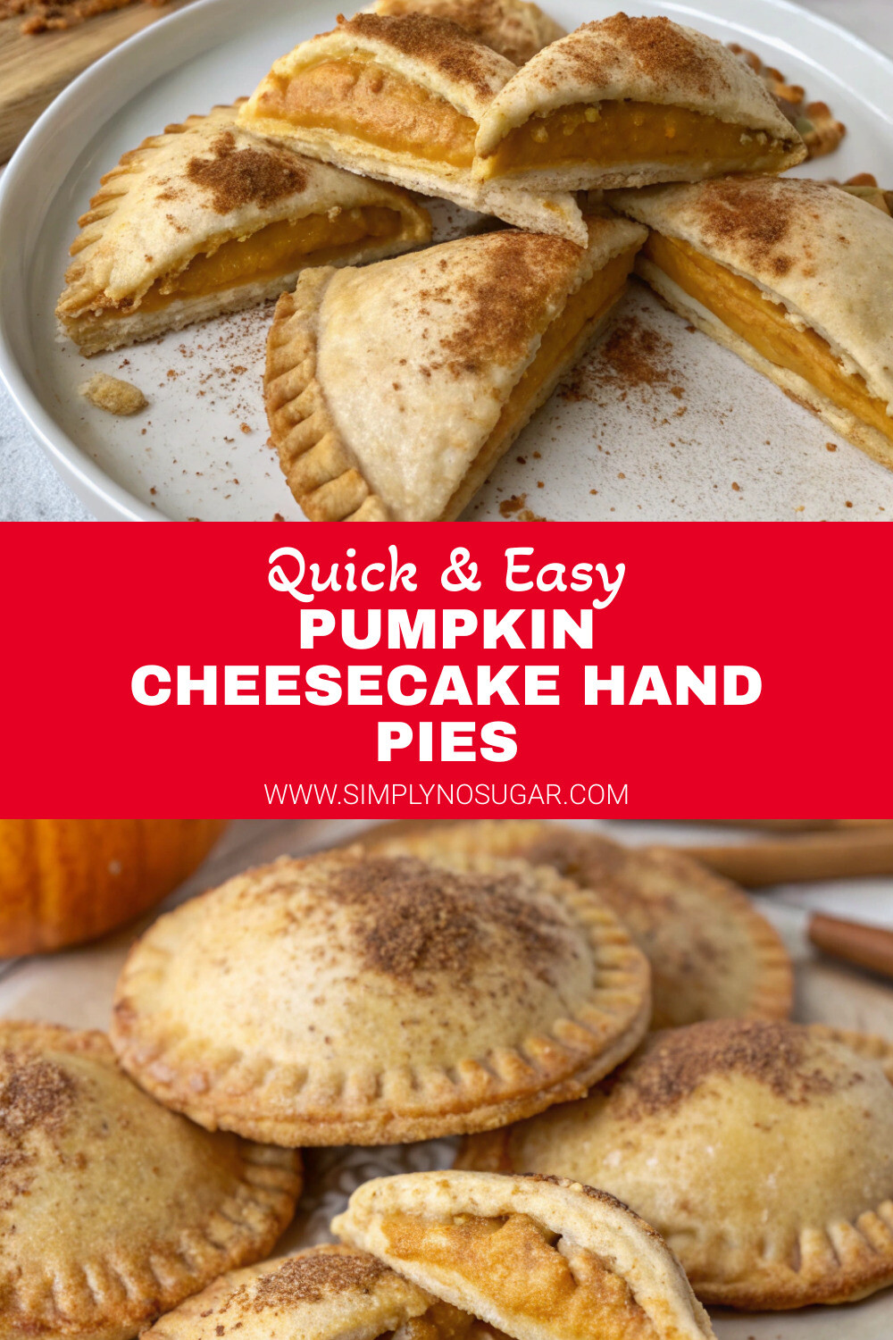 Pumpkin Cheesecake Hand Pies