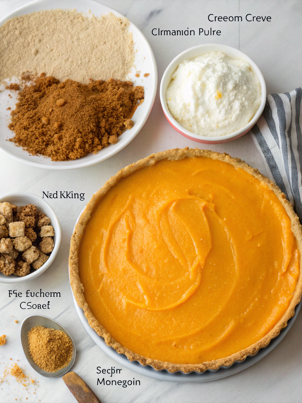 Pumpkin Cheesecake Ingredients