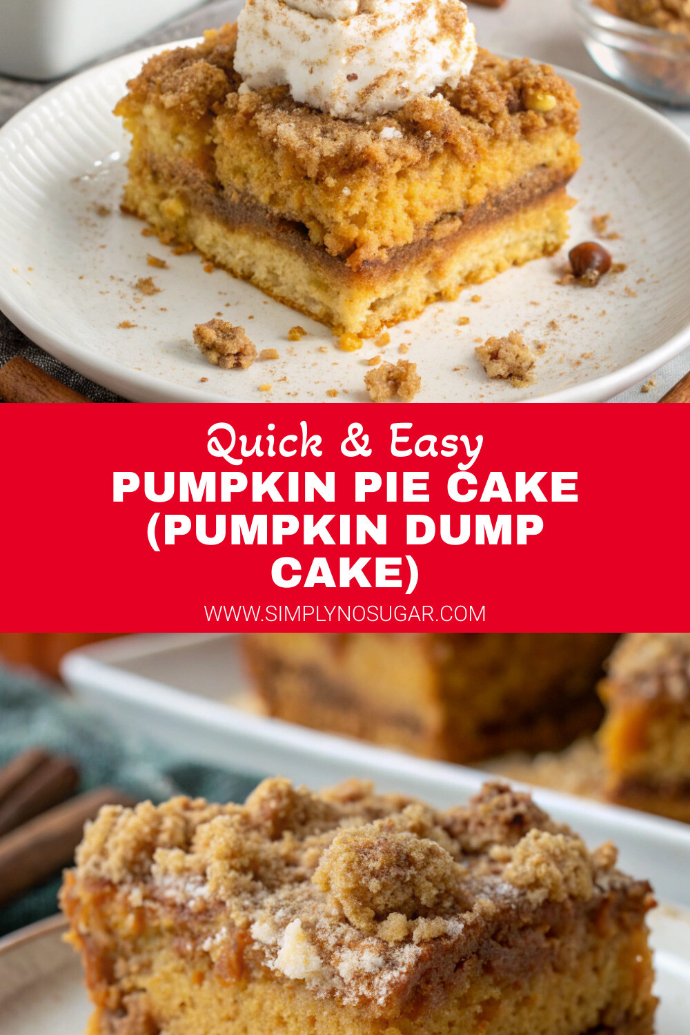 Pumpkin Pie Cake Pumpkin Dump Cake pinterest