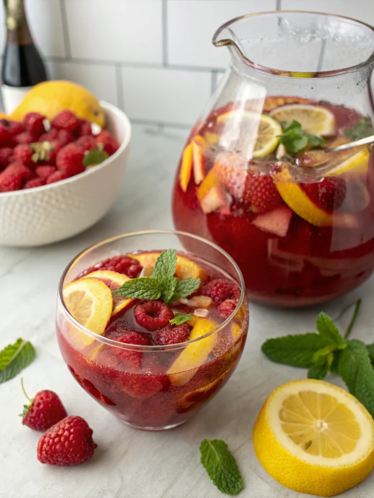 Raspberry Lemonade Sangria