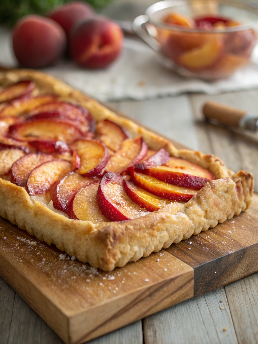 Rustic Peach Tart