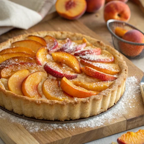 Rustic Peach Tart