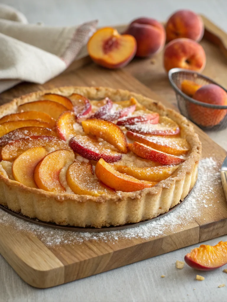Rustic Peach Tart