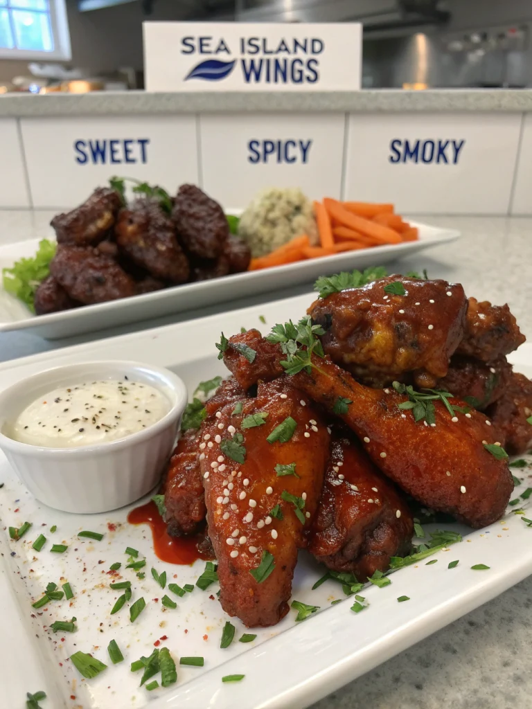 Sea Island Wings (Sweet, Spicy, Smoky)