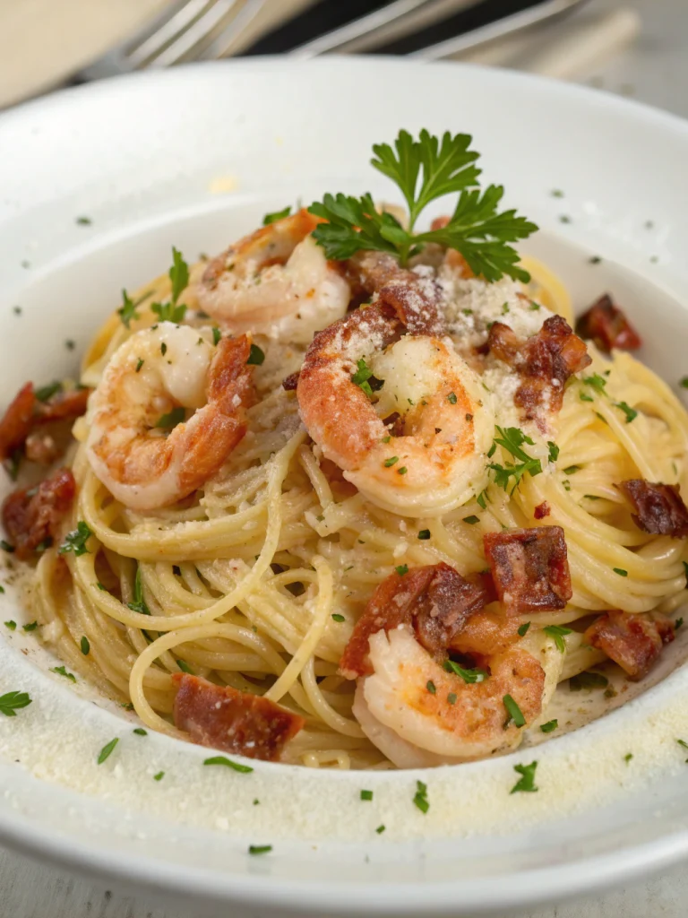 Shrimp Carbonara