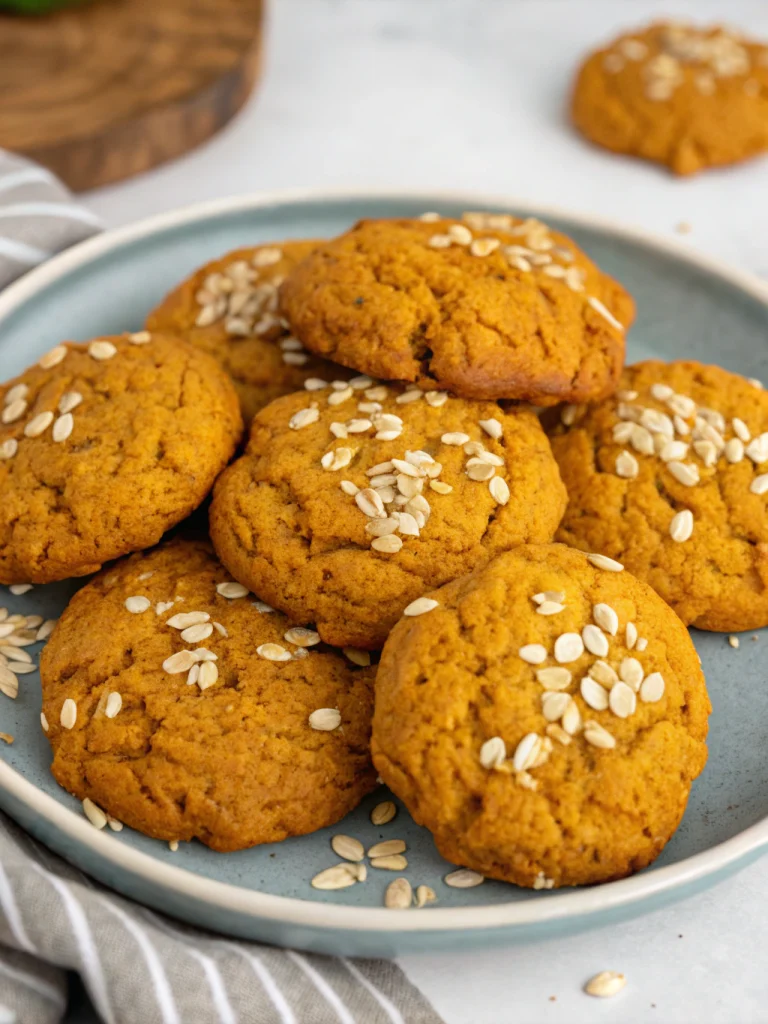 Soft Pumpkin Oatmeal Cookies