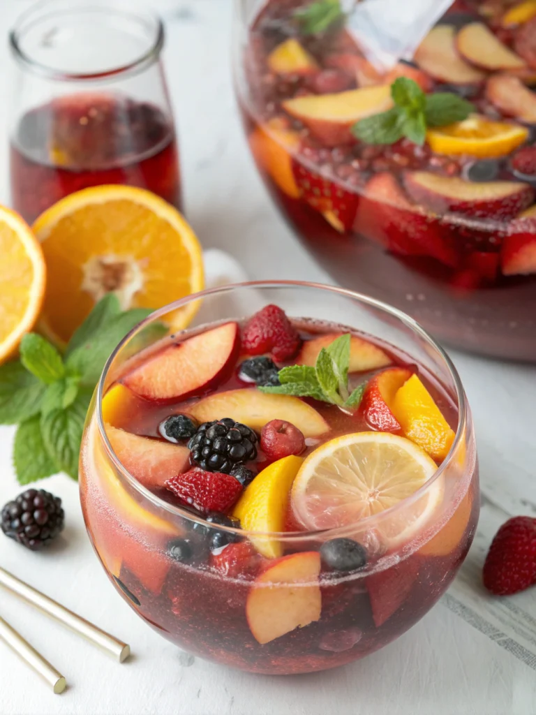 Sparkling Peach Sangria