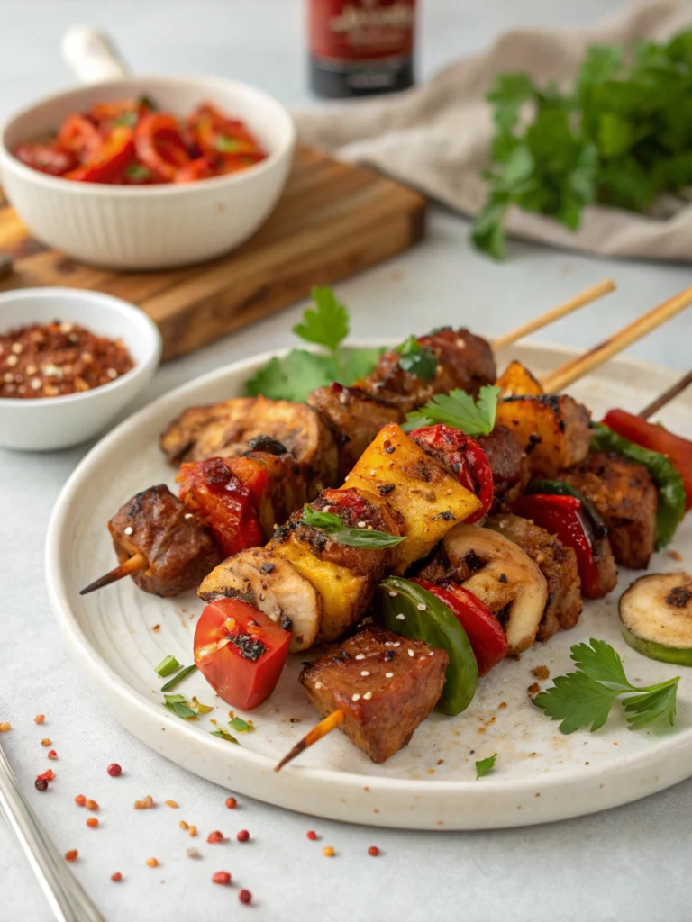 Spicy Korean Fusion BBQ Skewers