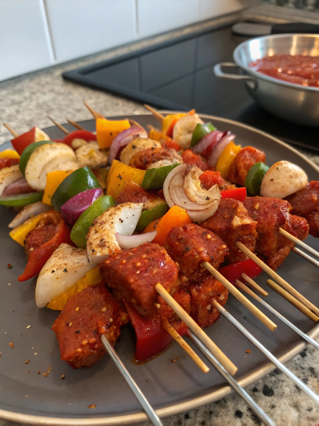 Spicy Korean Fusion BBQ Skewers ingredients