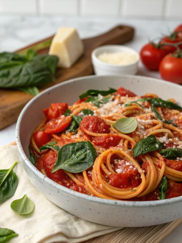 Spinach Tomato Pasta