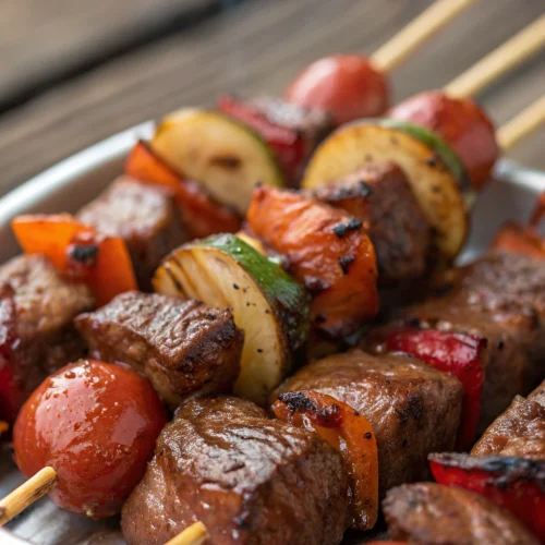 Steak and Sausage Kabobs 1