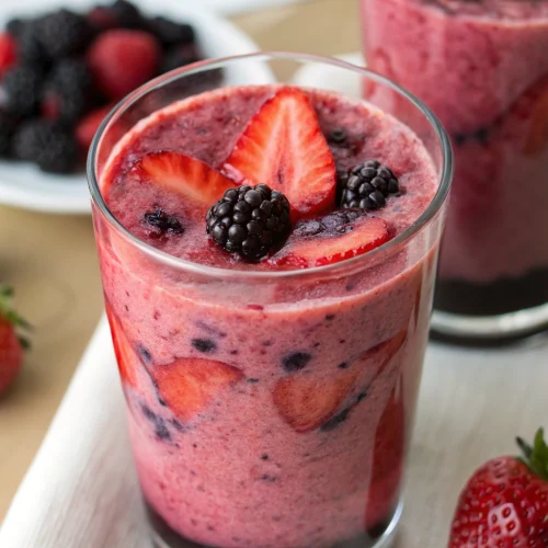 Strawberry Blackberry Lemonade Smoothie 1