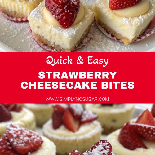 Strawberry Cheesecake Bites pinterest
