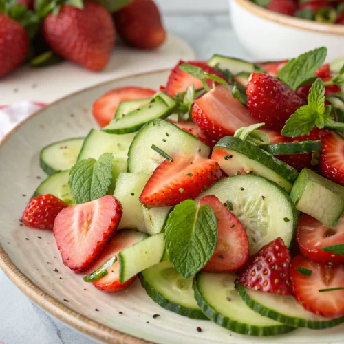 Strawberry Cucumber Salad 1
