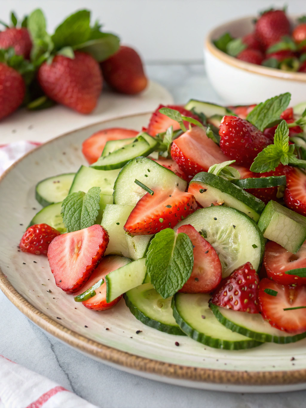 Strawberry Cucumber Salad