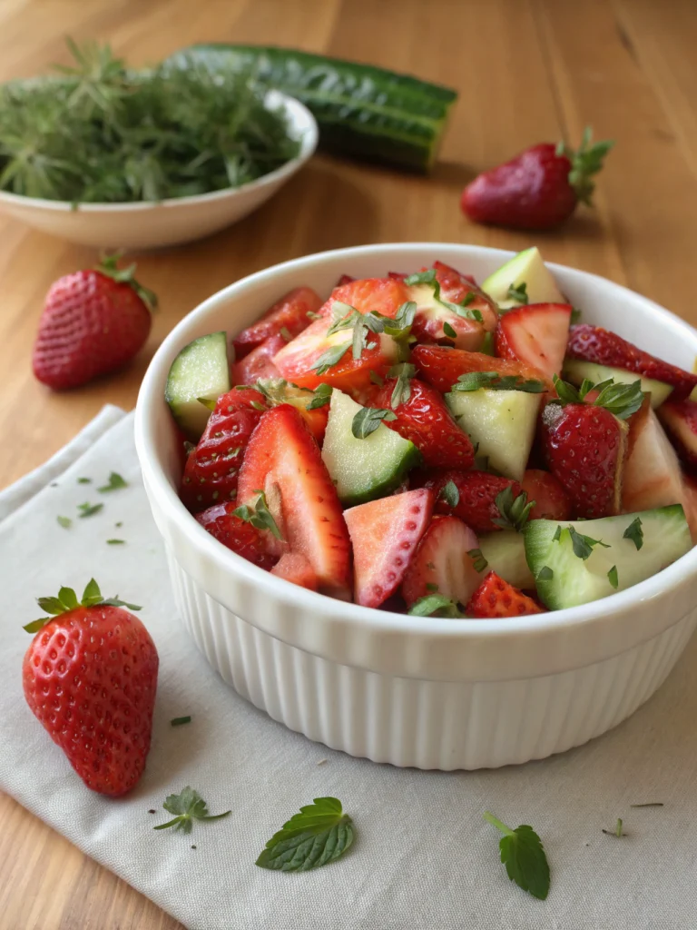 Strawberry Cucumber Salad