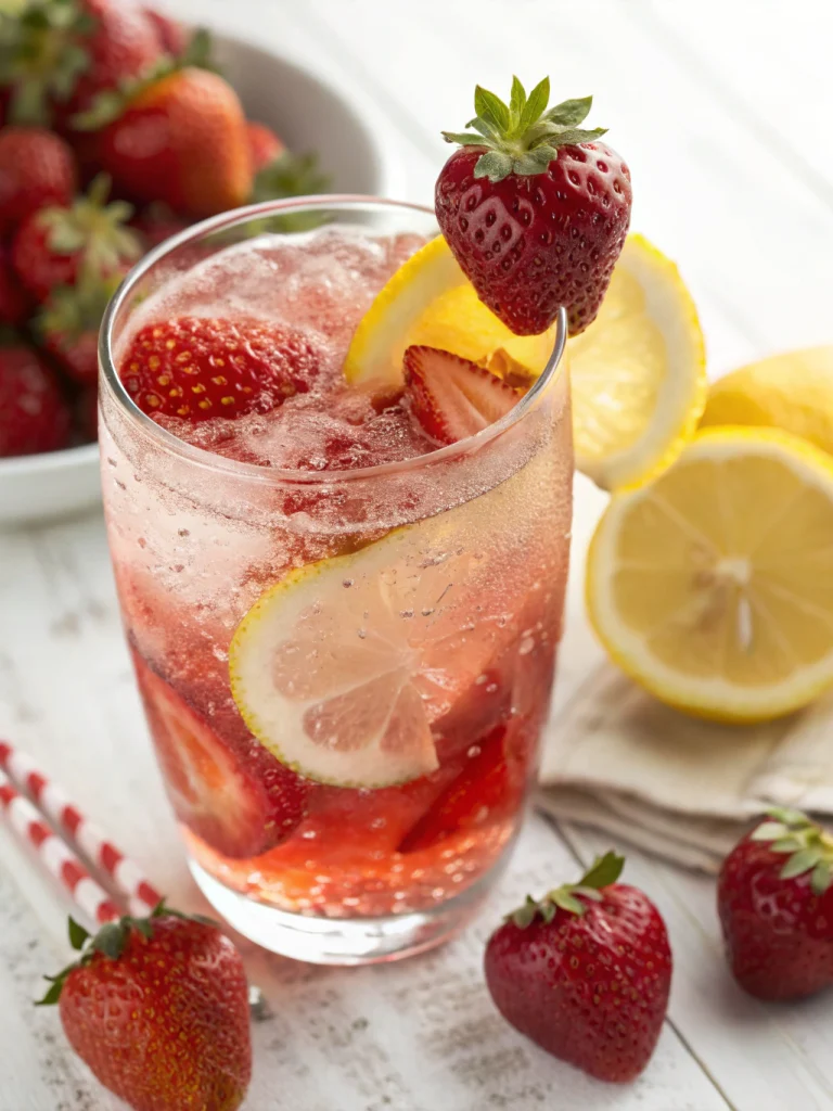 Strawberry Lemonade Fizz