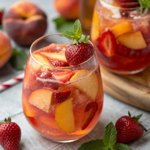 Strawberry Peach Sangria 1