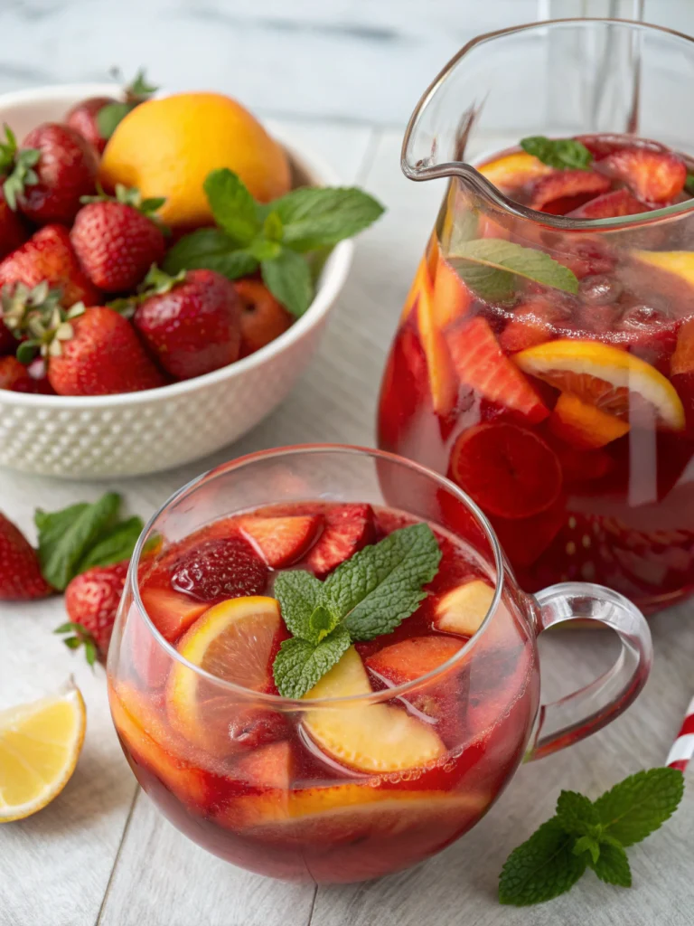 Strawberry Peach Sangria
