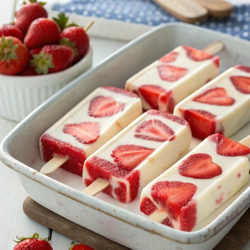 Strawberry Shortcake Ice Cream Bars