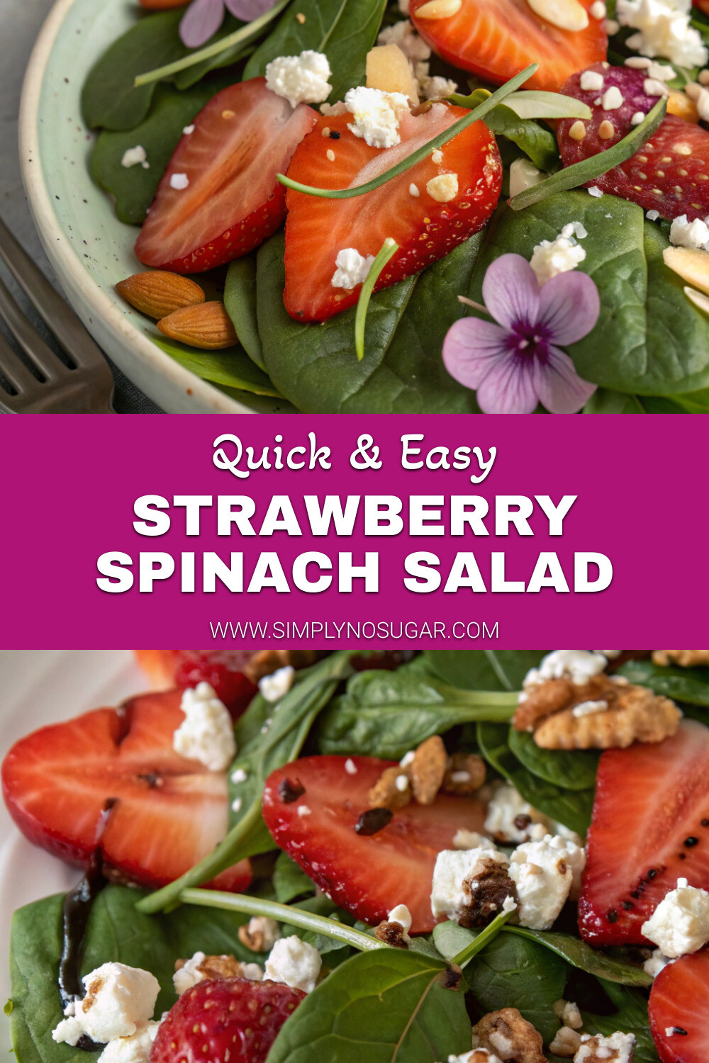 Strawberry Spinach Salad pinterest