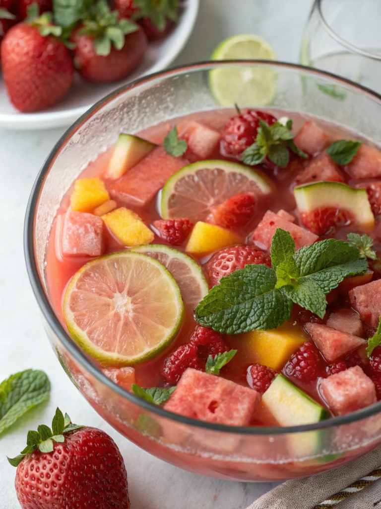 Strawberry Watermelon Rosé Sangria