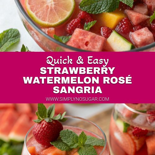Strawberry Watermelon Rosé Sangria pinterest