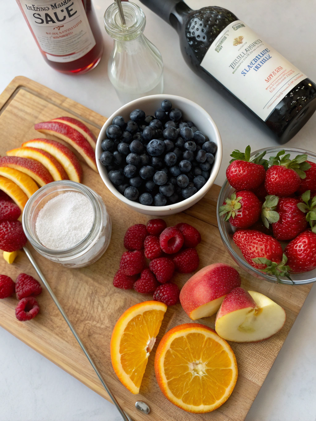 Summer Berry Sangria ingredients