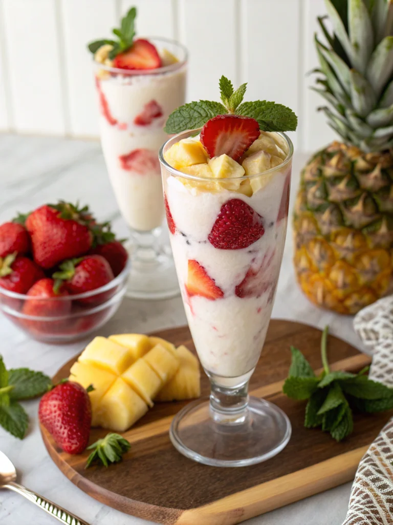 Virgin Strawberry Pina Colada