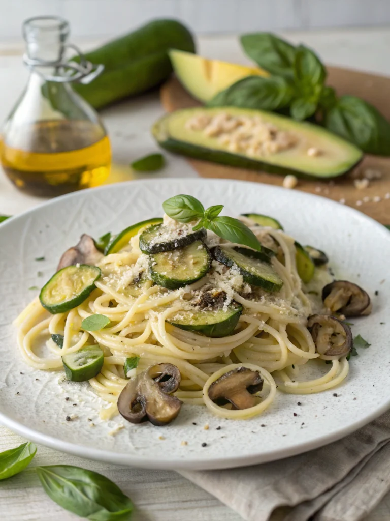 Zucchini Mushroom Pasta