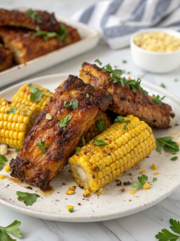 Air Fryer Corn Ribs